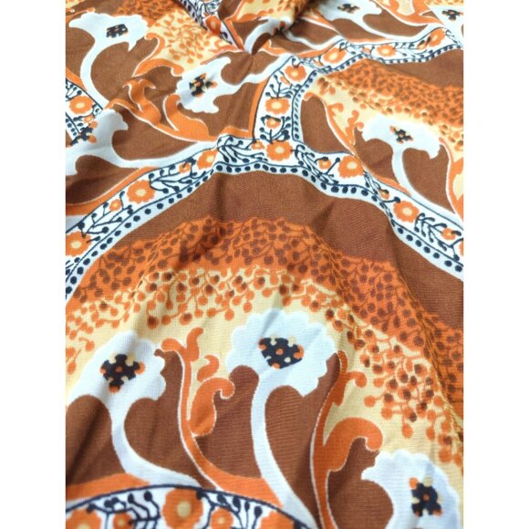 Vintage 70s Rose Marie Reid Womens Long Nylon Dress Cowl Neck Medium Retro - Picture 8 of 14